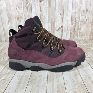 Jordan Boots Winterized 6 VI Retro Burgundy Leather Hiking Shoes Size 12